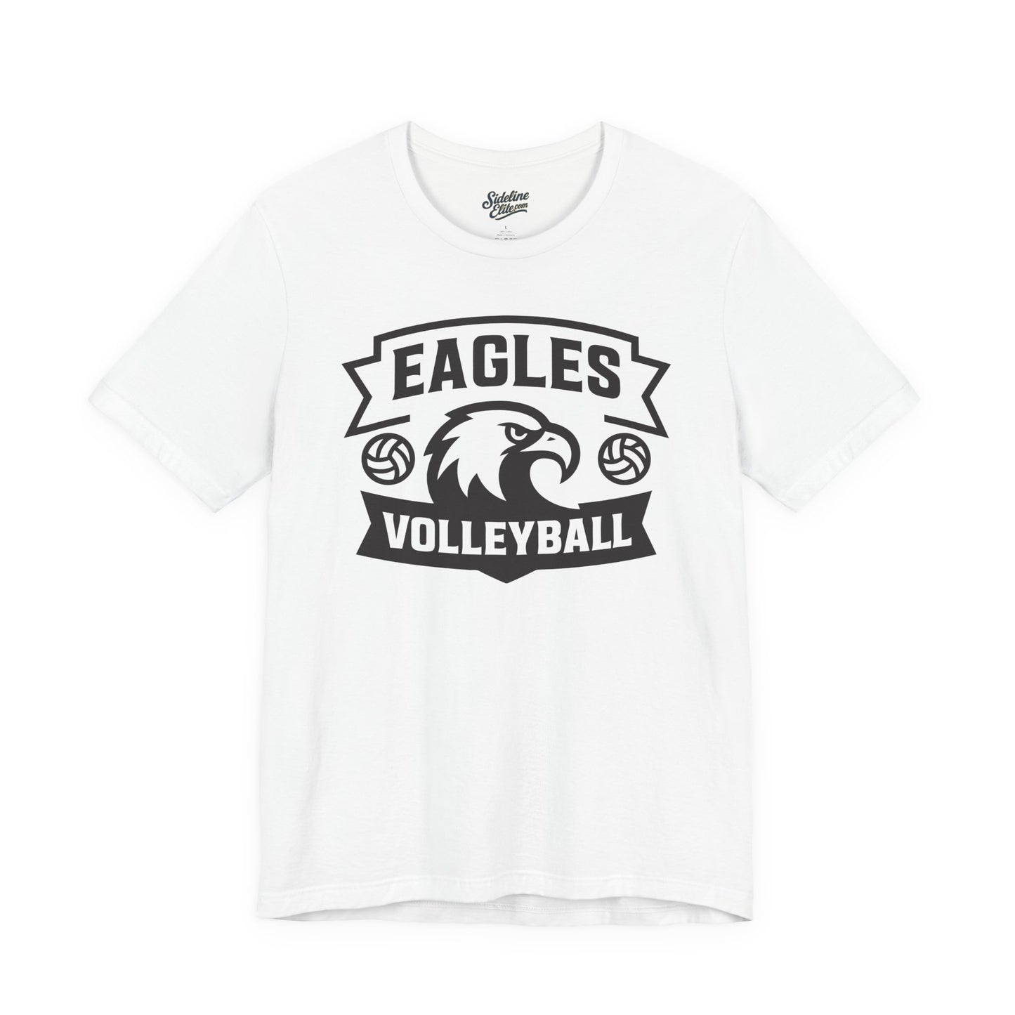 Eagles Volleyball Team Shirt | Triple Ball Banner Crest Design