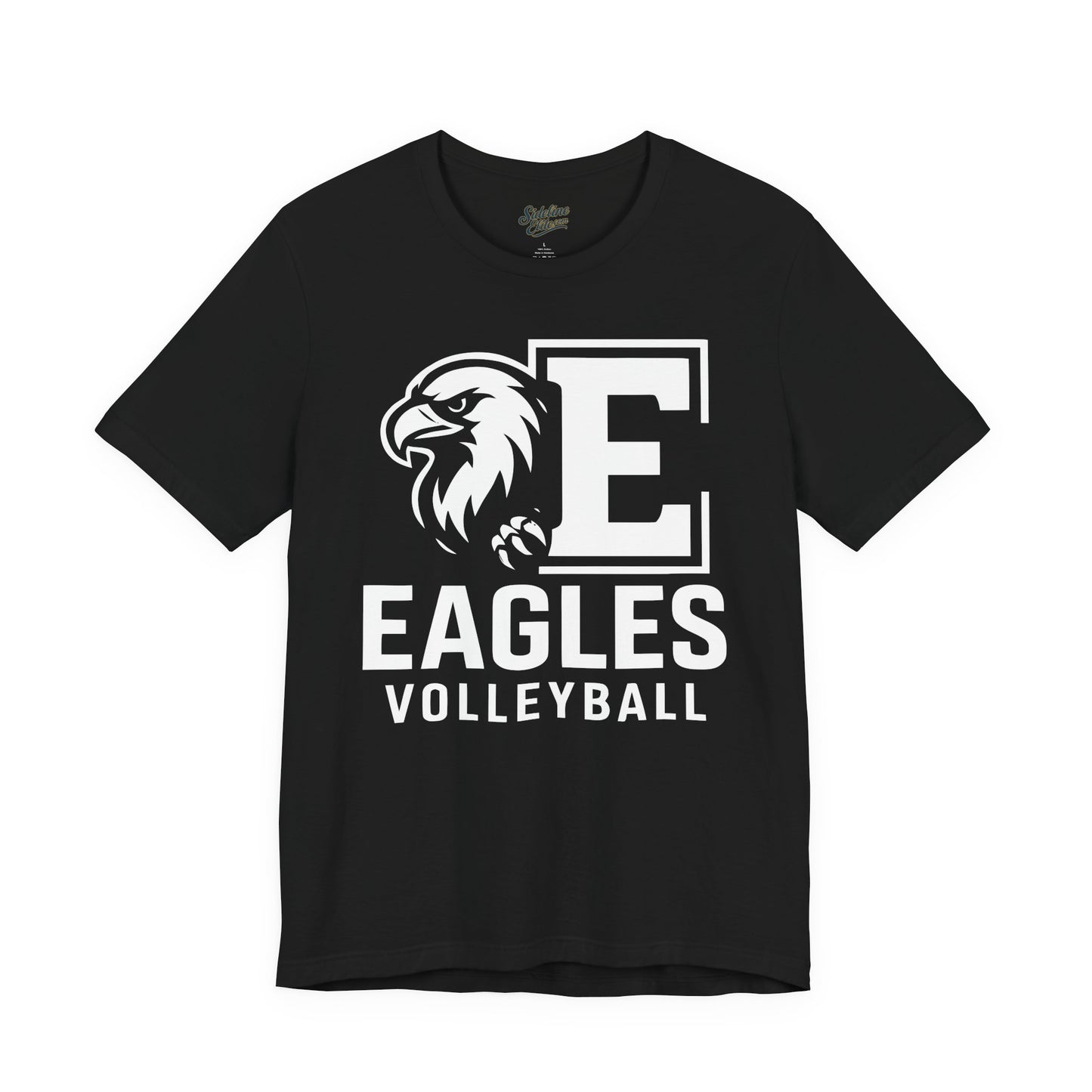 Eagles Volleyball Team Shirt | Varsity Block E Mascot Design