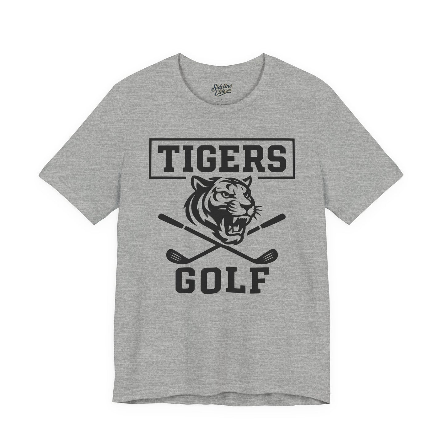 Tigers Golf Fierce Swing Tee | Tiger Head & Crossed Clubs