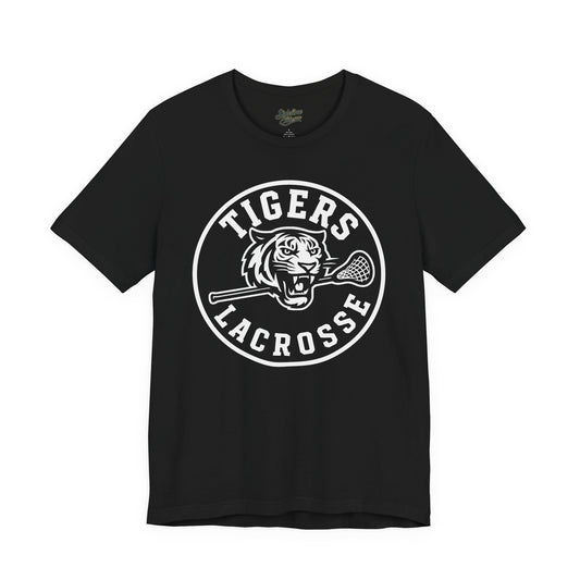 Tigers Lacrosse Team Tee | Classic Mascot Crest Design