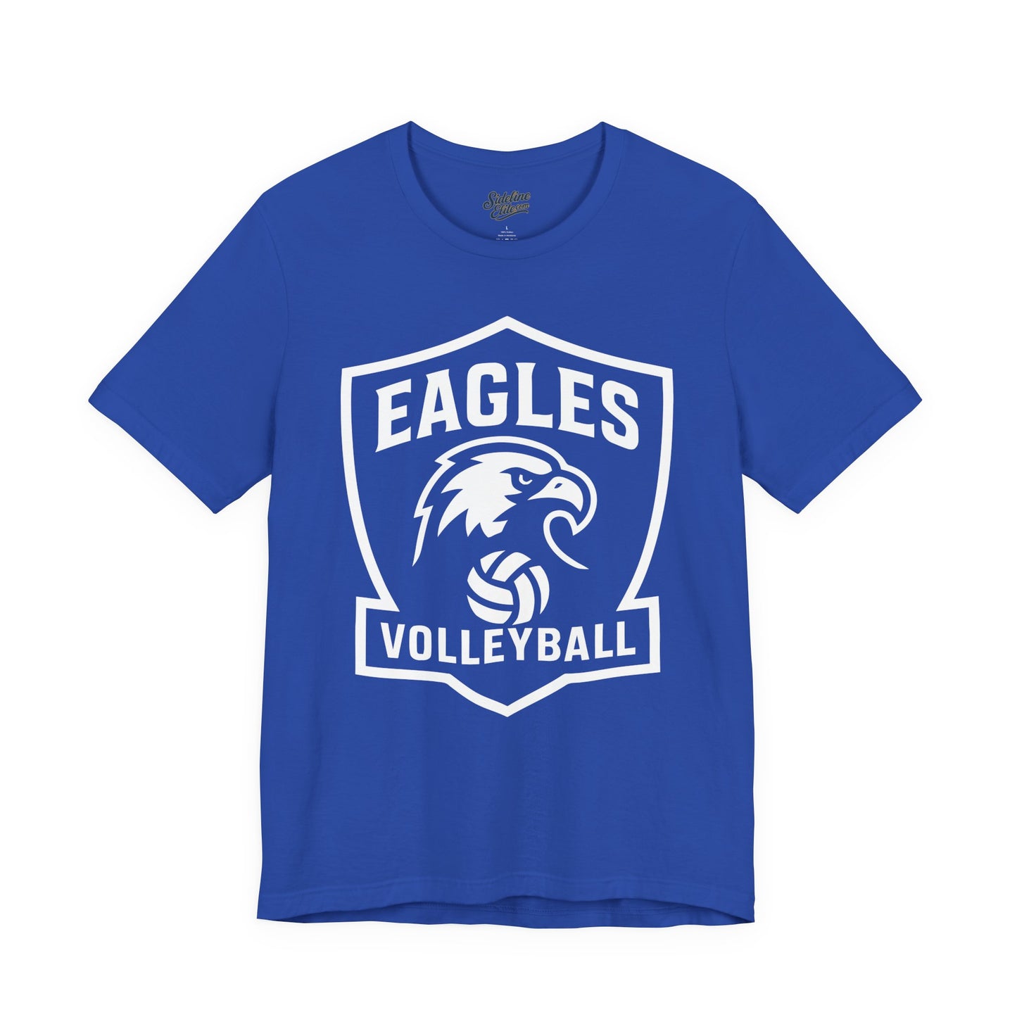 Eagles Volleyball Team Shirt | Shield Crest Mascot Graphic