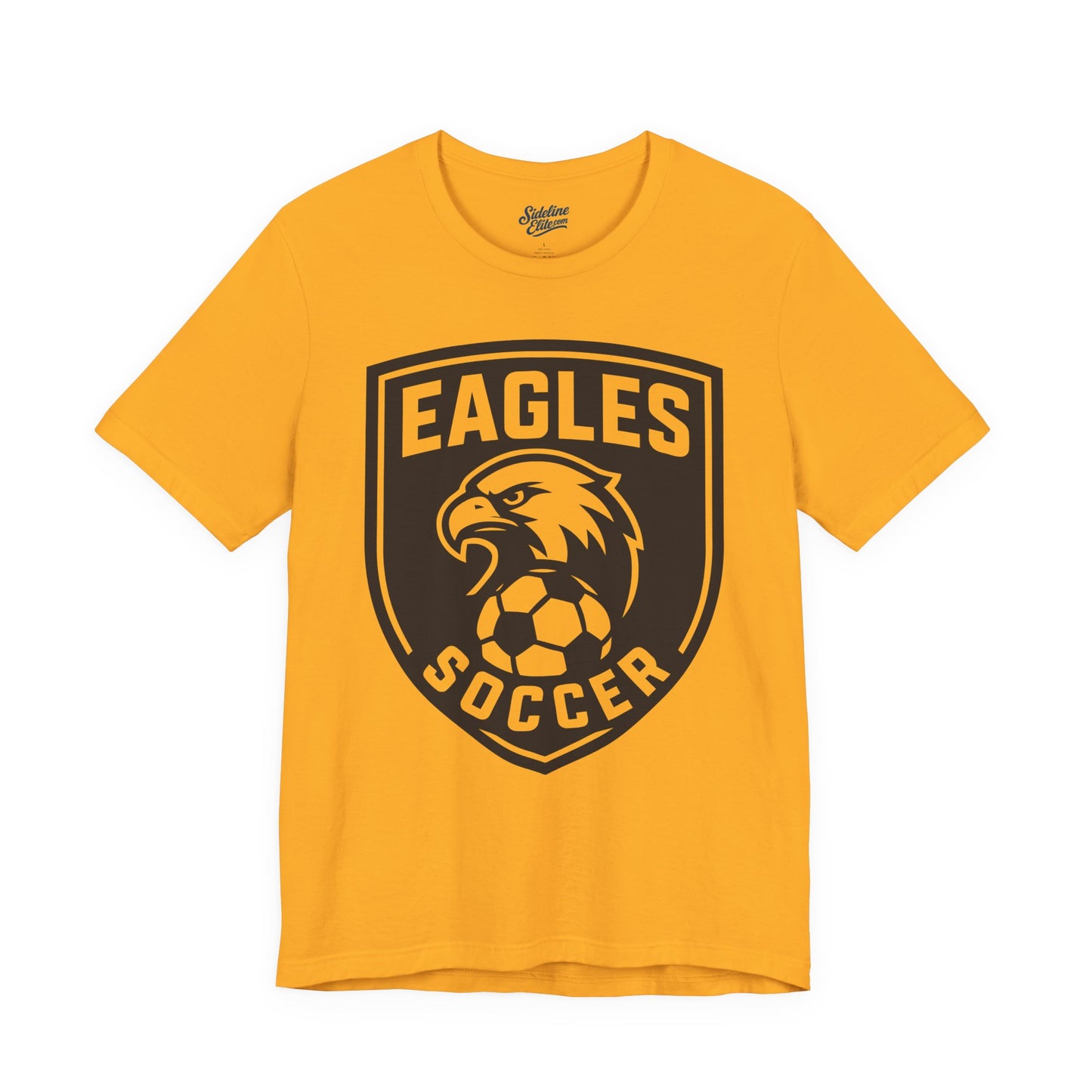 Eagles Soccer Spirit Wear T-Shirt | Shield Logo with Curved Text for Varsity Style