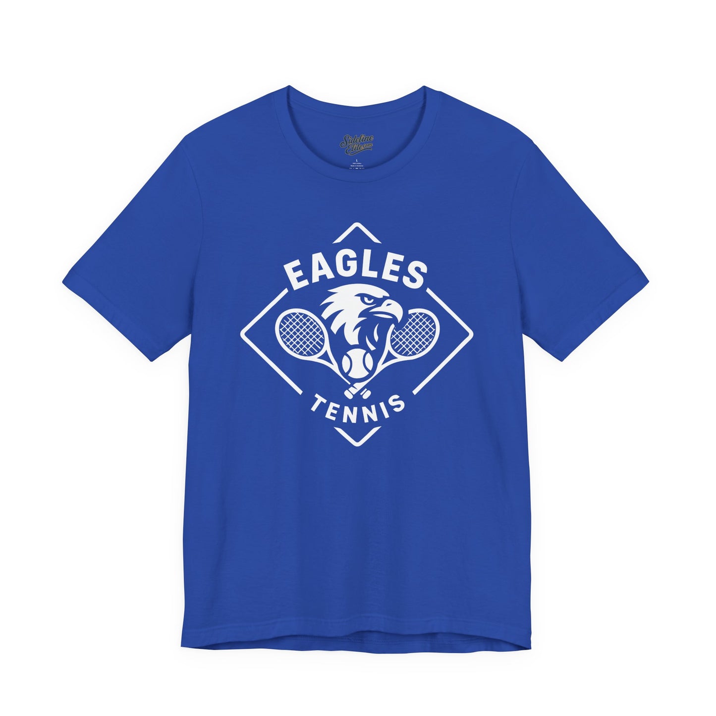 Eagles Tennis Spirit Wear T-Shirt | Diamond Layout with Eagle, Tennis Ball & Dual Rackets