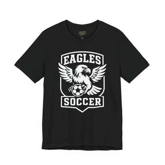 Eagles Soccer Spirit Wear T-Shirt | Flying Eagle Crest Design for High School Teams