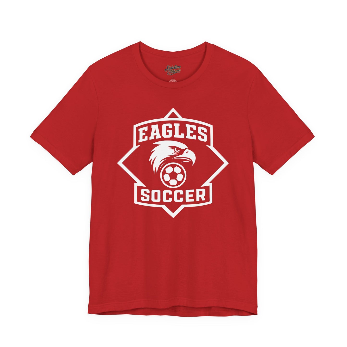 Eagles Soccer Spirit Wear T-Shirt | Diamond Crest High School Team Emblem