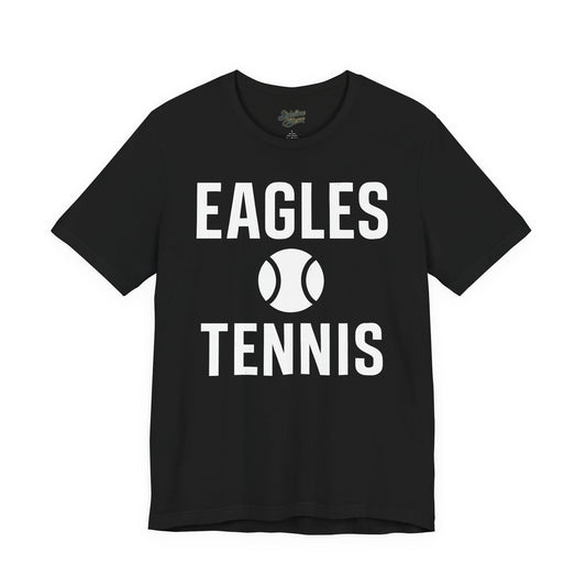 Eagles Tennis Spirit Wear T-Shirt | Clean Classic Bold Text with Centered Tennis Ball