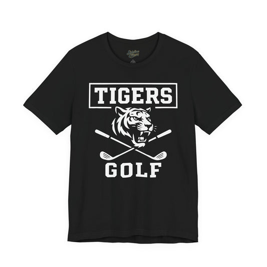 Tigers Golf Fierce Swing Tee | Tiger Head & Crossed Clubs