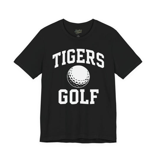Tigers Golf Classic Tee | Bold Varsity Lettering with Center Golf Ball Graphic