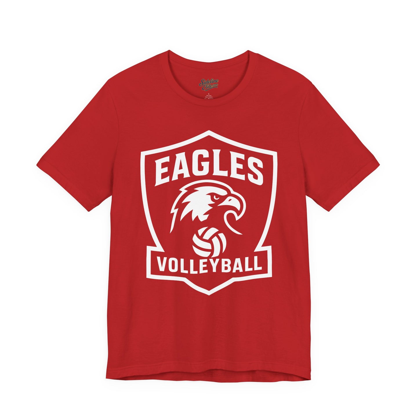 Eagles Volleyball Team Shirt | Shield Crest Mascot Graphic