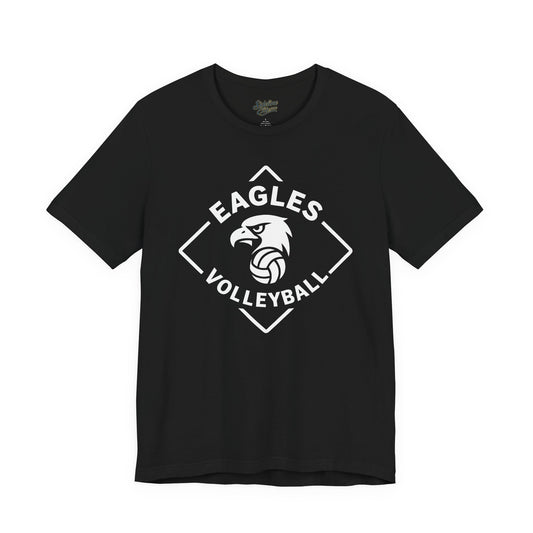 Eagles Volleyball Team Shirt | Diamond Crest Mascot Logo