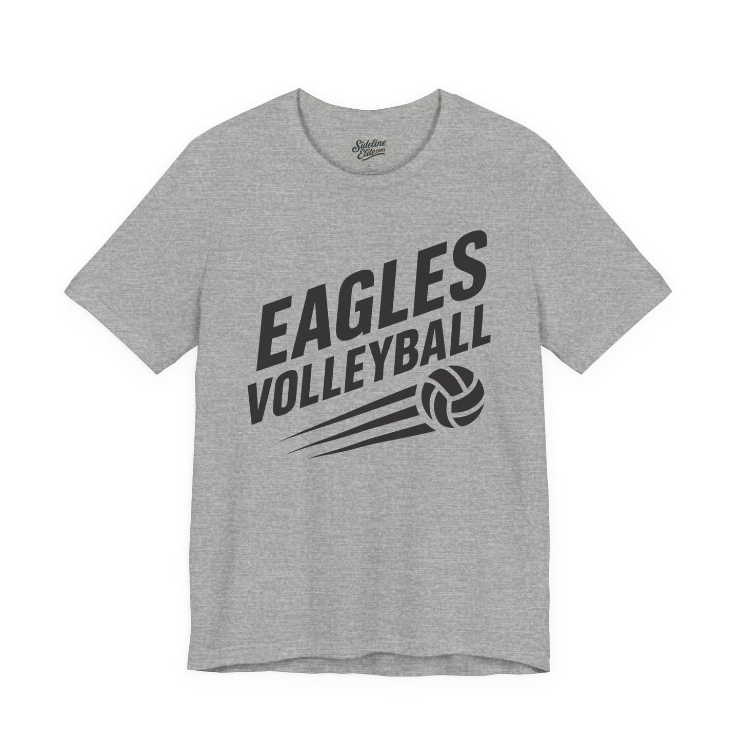 Eagles Volleyball Team Shirt | Diagonal Text with Spiking Ball Graphic