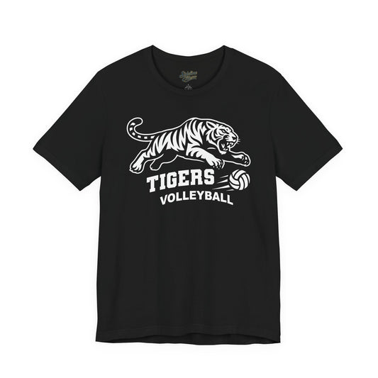 Tigers Volleyball Pounce Tee | Fierce Attack Mascot Design