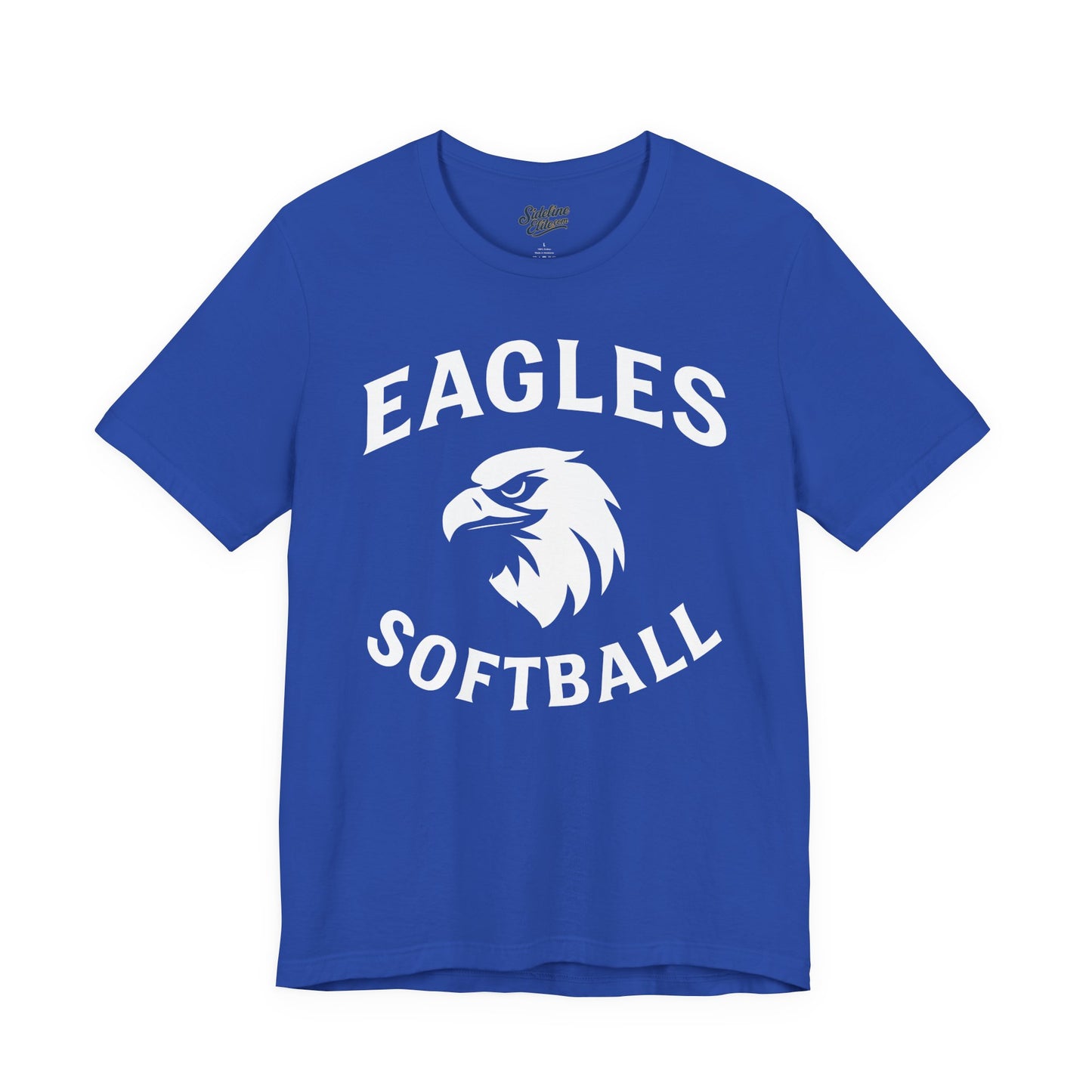 Eagles Softball Spirit Wear T-Shirt | Classic Mascot Head with Arched Lettering