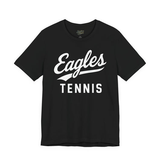 Eagles Tennis Spirit Wear T-Shirt | Script Retro-Styled Athletic Font Design