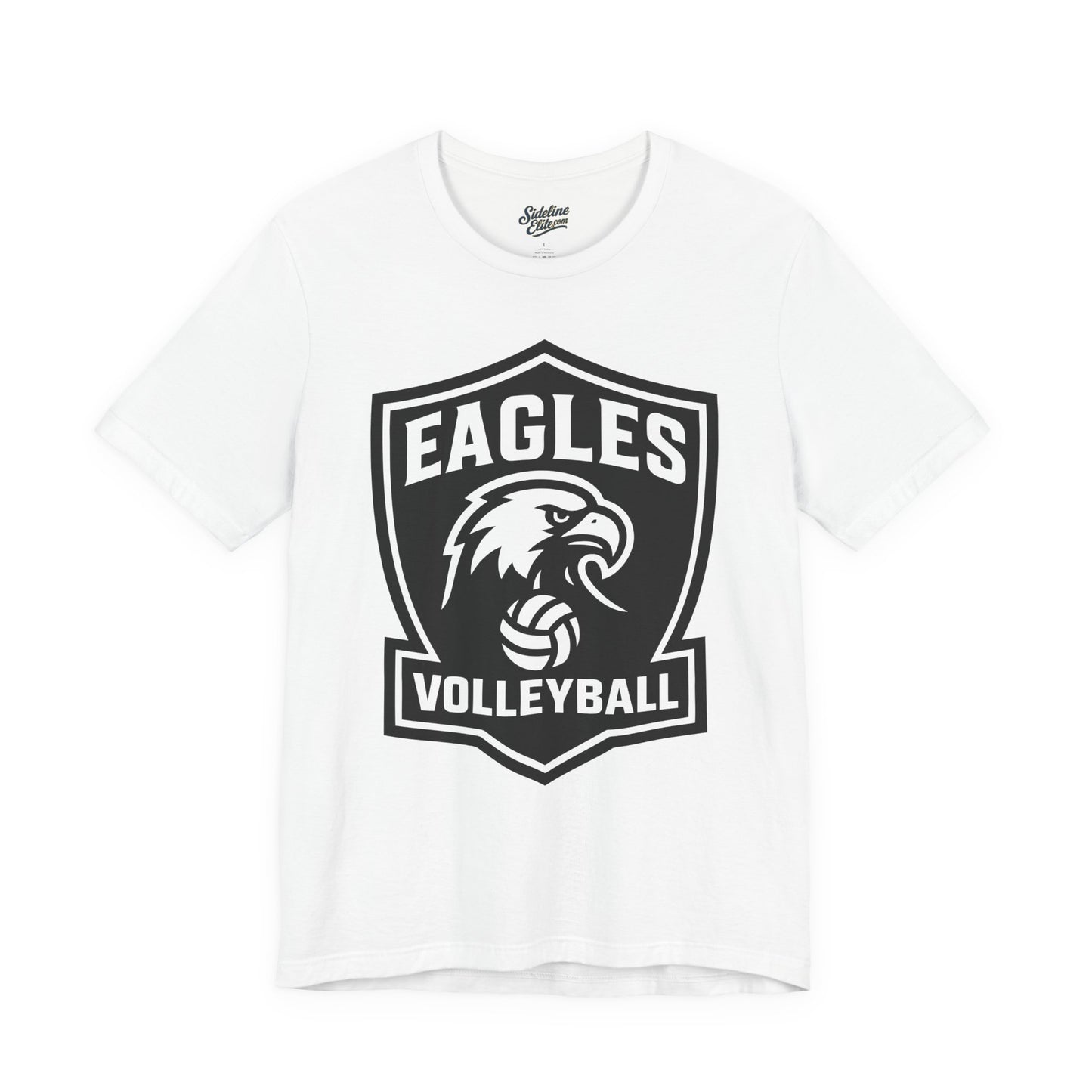 Eagles Volleyball Team Shirt | Shield Crest Mascot Graphic
