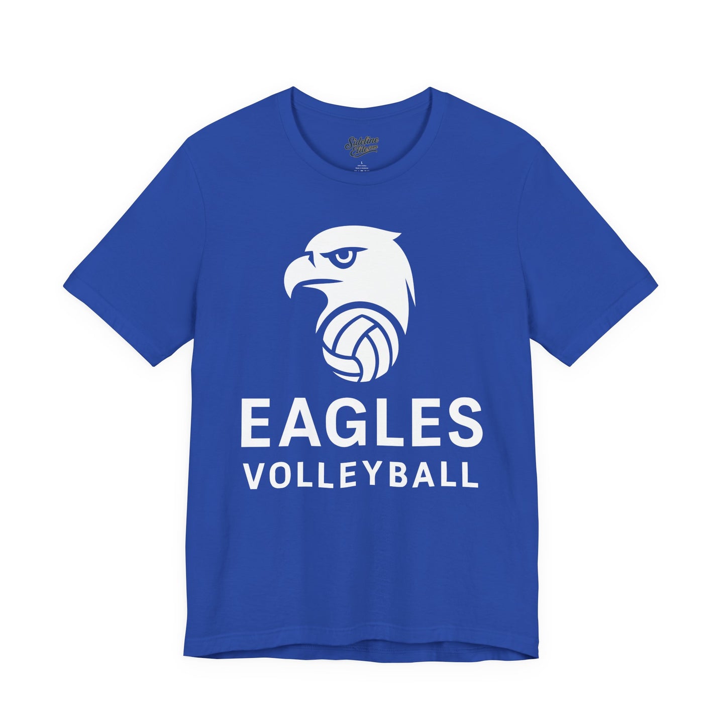 Eagles Volleyball Team Shirt | Bold Mascot with Centered Text Layout