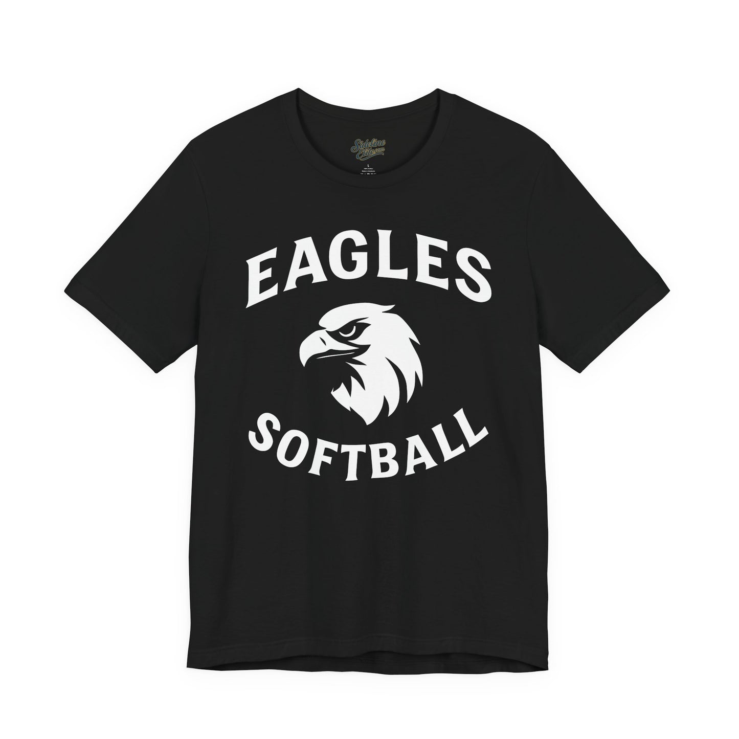 Eagles Softball Spirit Wear T-Shirt | Classic Mascot Head with Arched Lettering