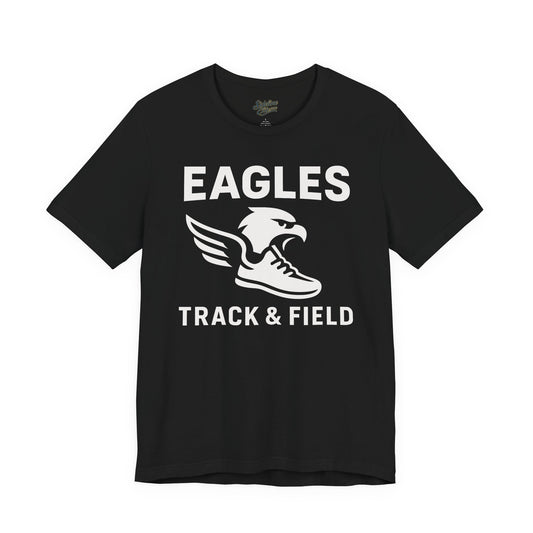 Eagles Track & Field T-Shirt – Winged Shoe Design | High School Spirit Wear