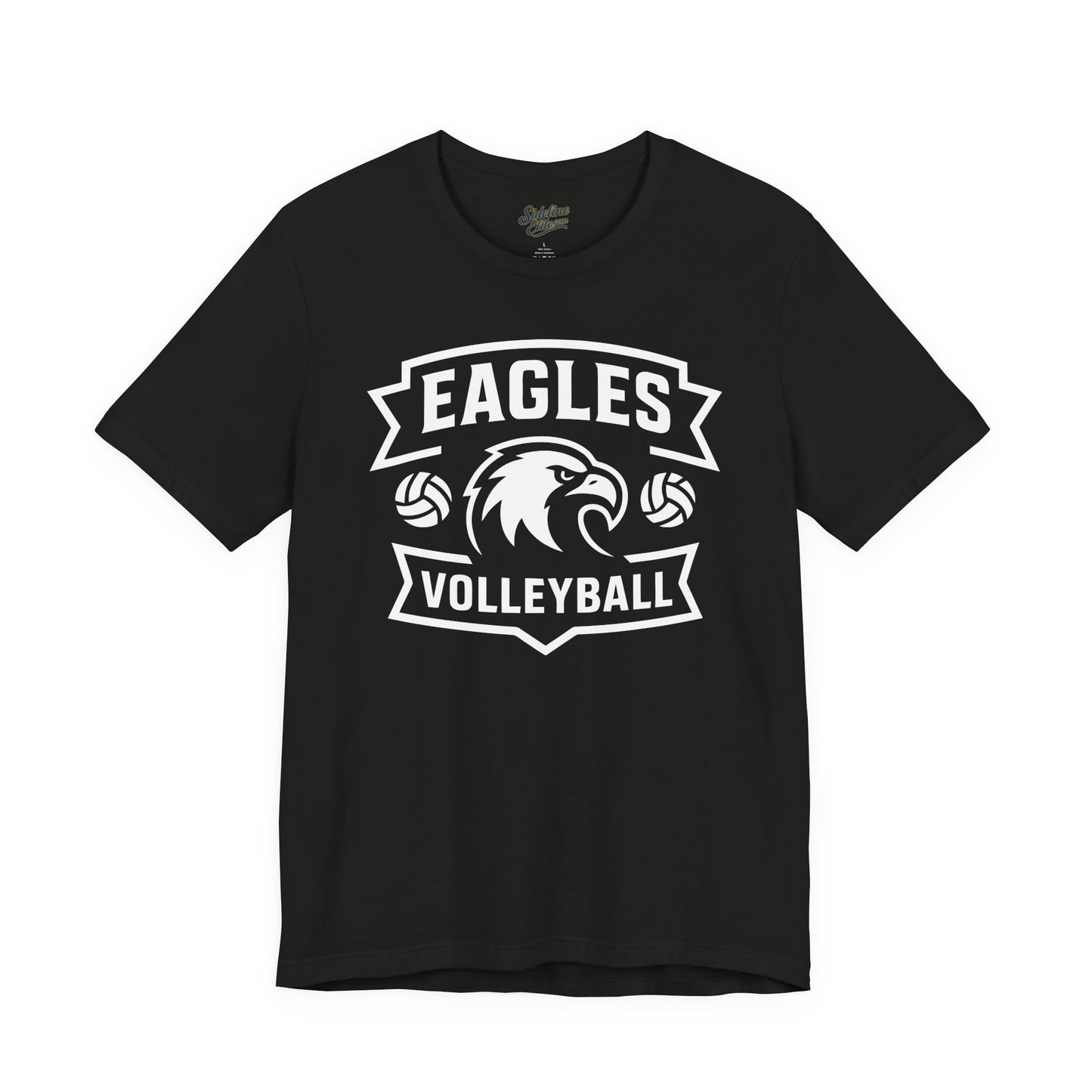 Eagles Volleyball Team Shirt | Triple Ball Banner Crest Design