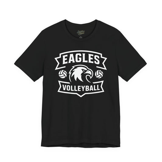 Eagles Volleyball Team Shirt | Triple Ball Banner Crest Design