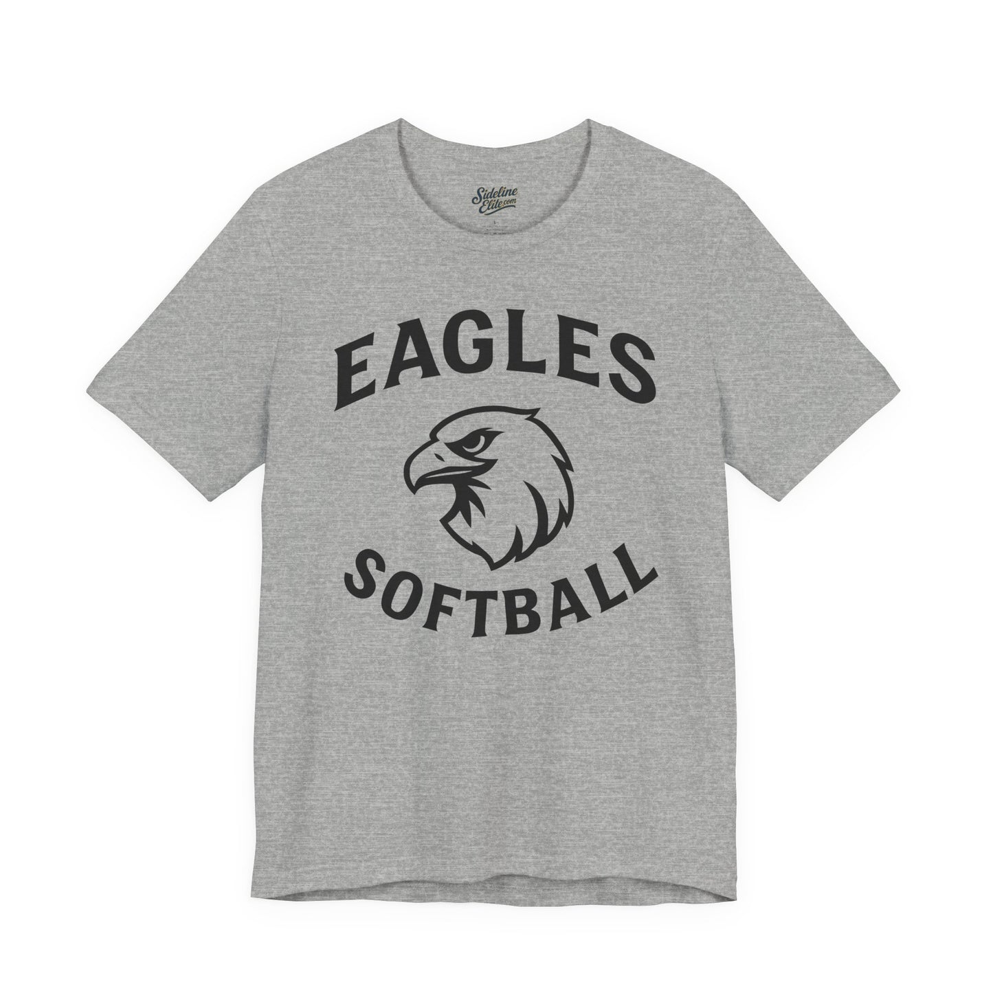Eagles Softball Spirit Wear T-Shirt | Classic Mascot Head with Arched Lettering
