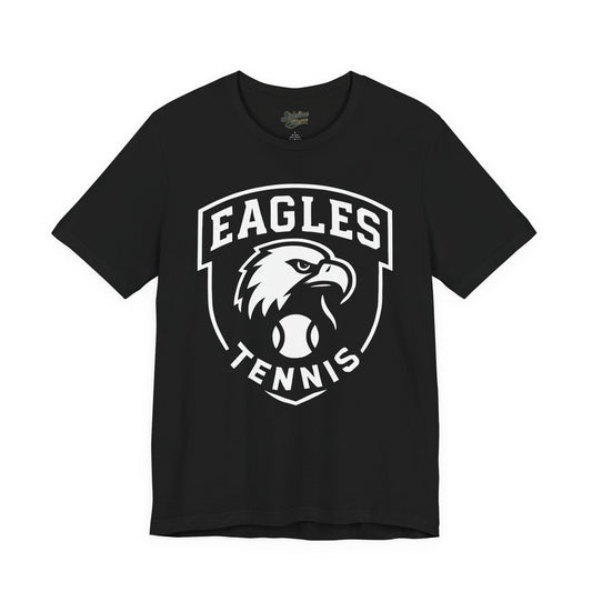 Eagles Tennis Spirit Wear T-Shirt | Bold Shield Logo with Mascot & Tennis Ball