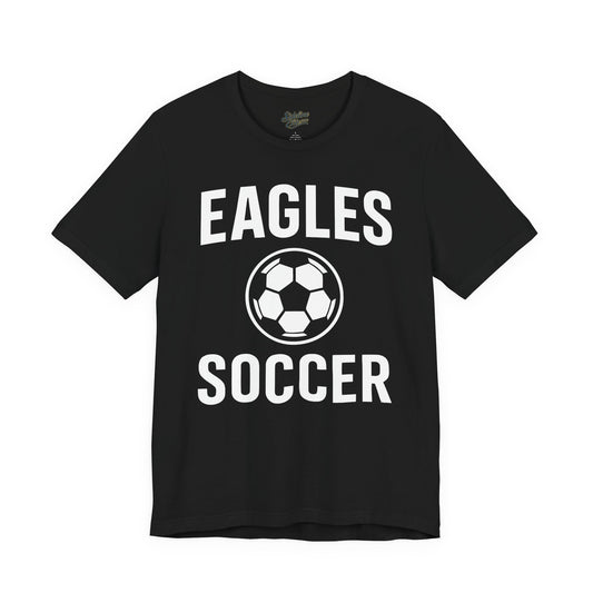 Eagles Soccer Spirit Wear T-Shirt | Centered Soccer Ball Graphic with Bold Team Text