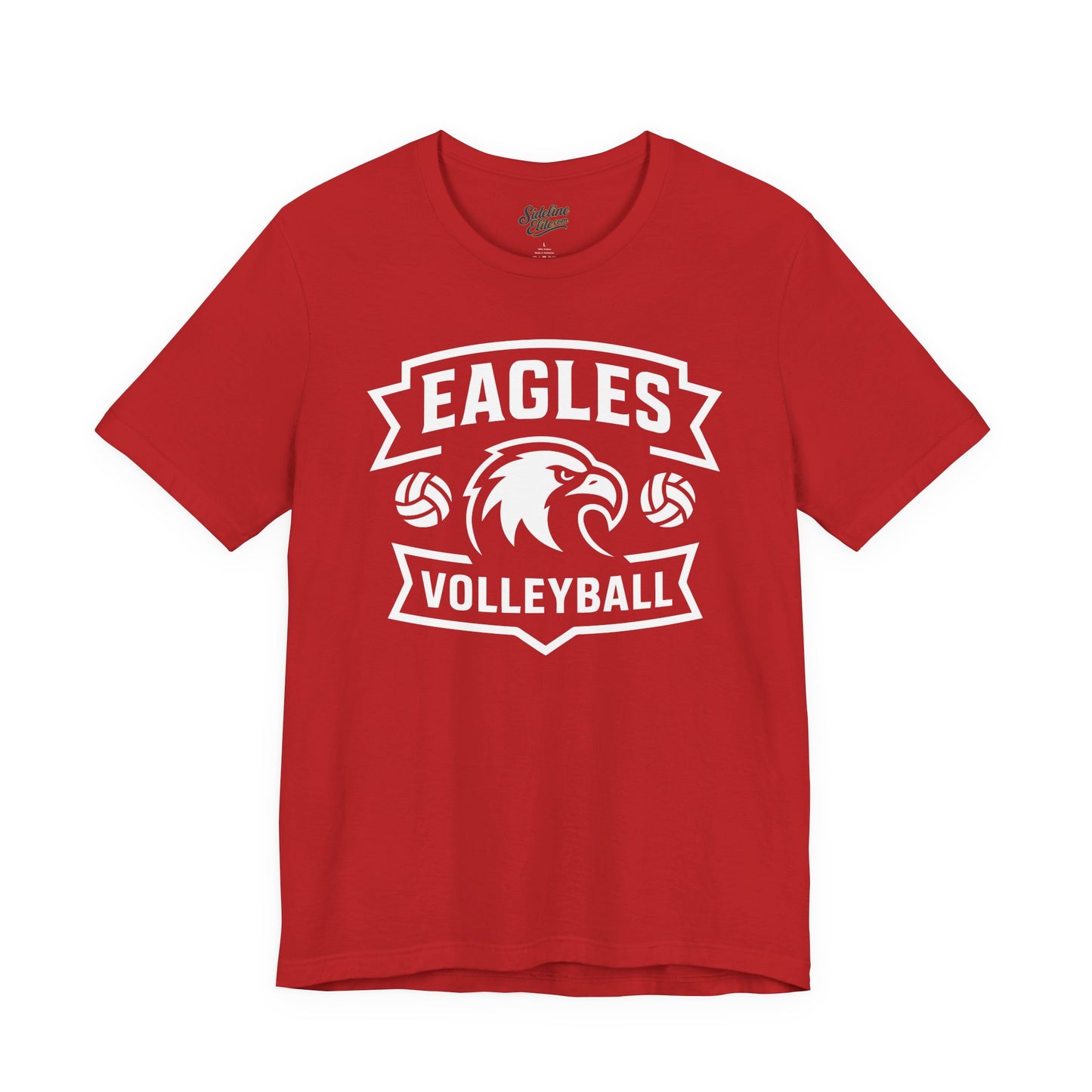 Eagles Volleyball Team Shirt | Triple Ball Banner Crest Design