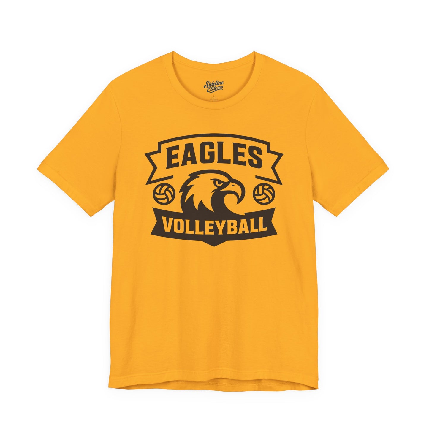Eagles Volleyball Team Shirt | Triple Ball Banner Crest Design