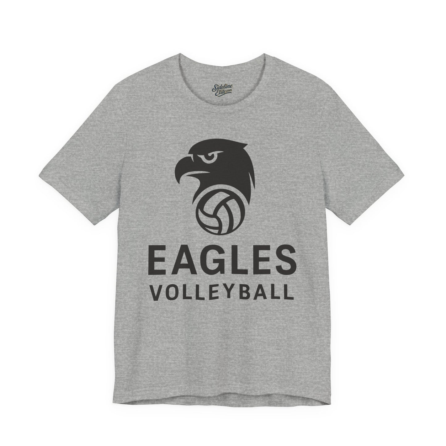 Eagles Volleyball Team Shirt | Bold Mascot with Centered Text Layout