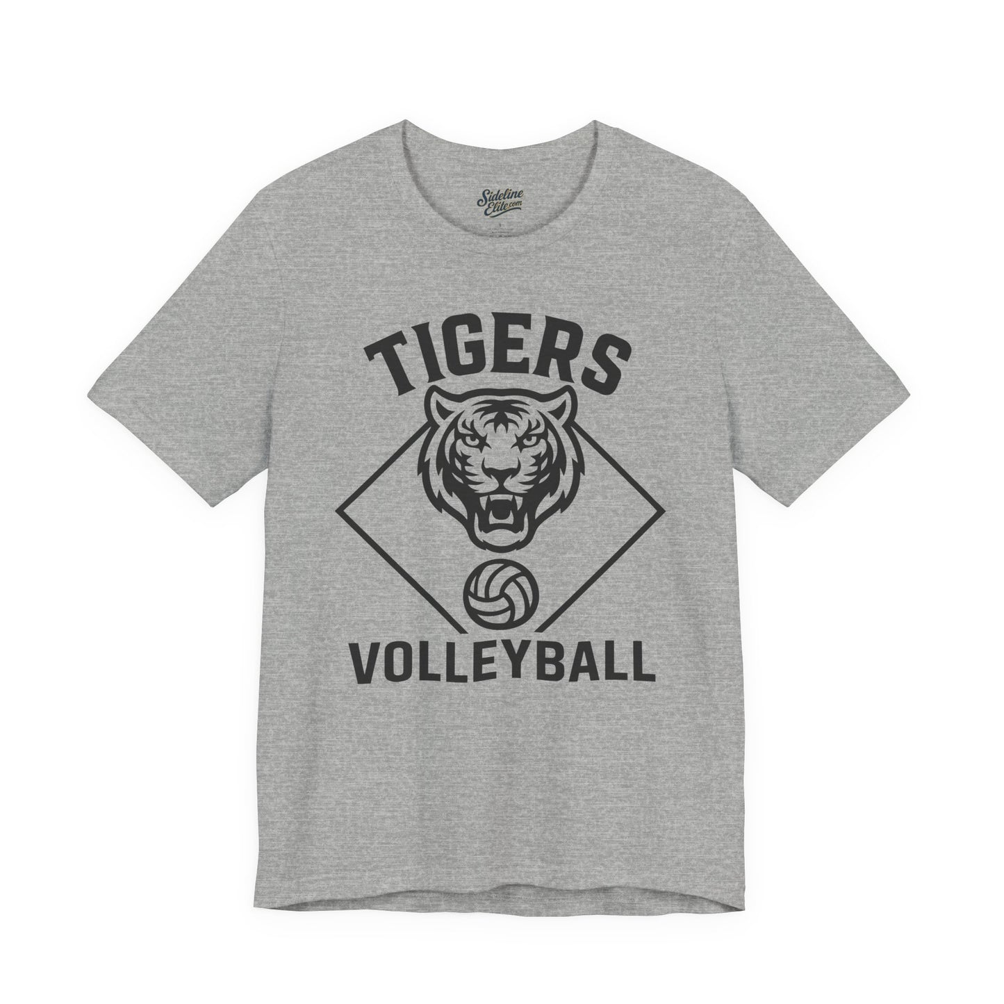 Tigers Volleyball Diamond Tee | Bold Mascot Court Design