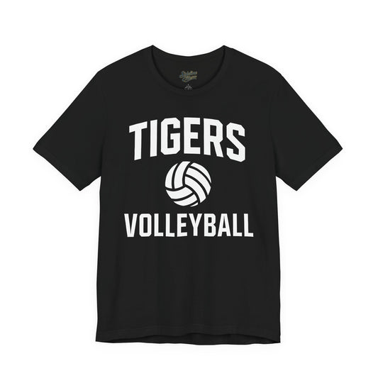 Tigers Volleyball Classic Tee | Bold Block Letter Design