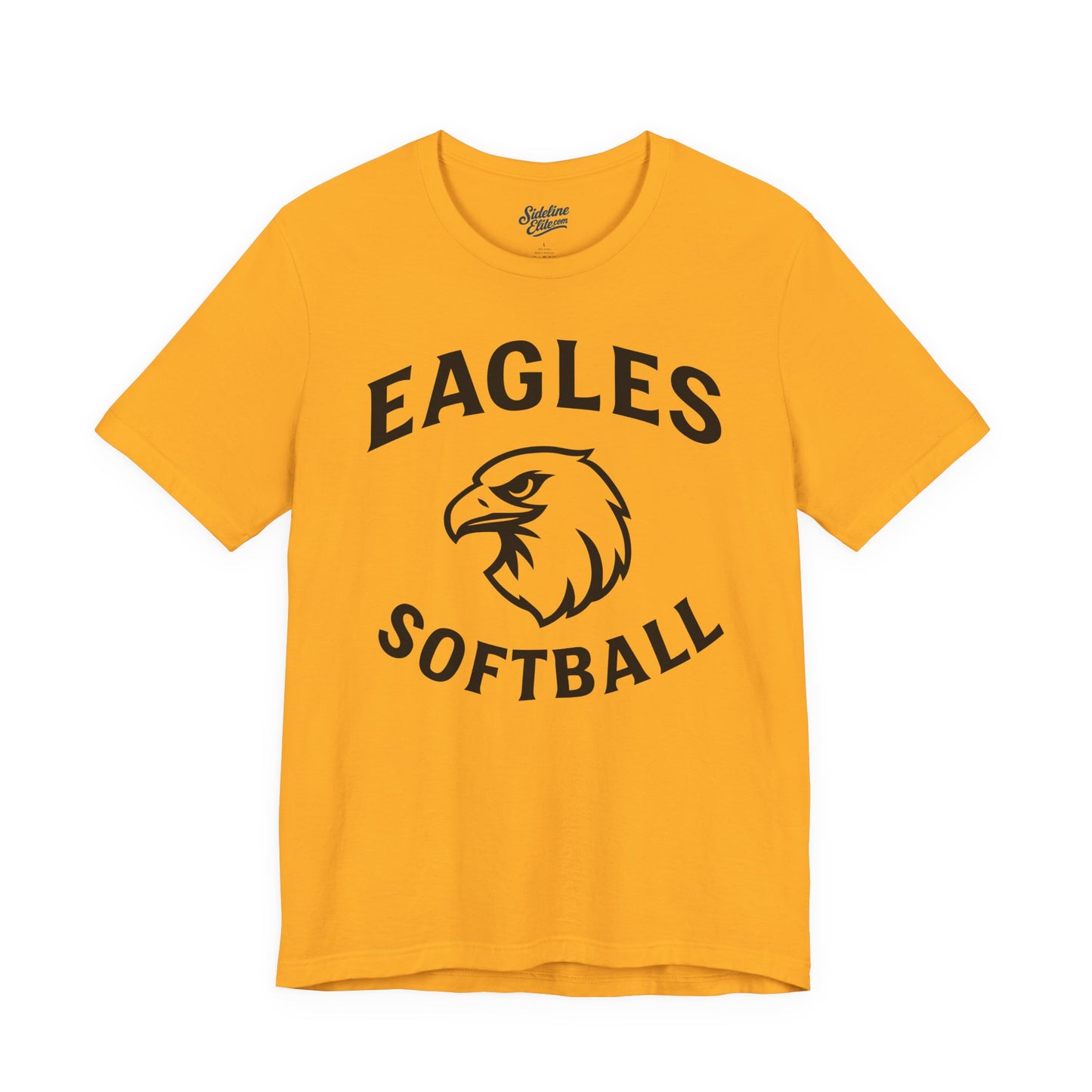 Eagles Softball Spirit Wear T-Shirt | Classic Mascot Head with Arched Lettering