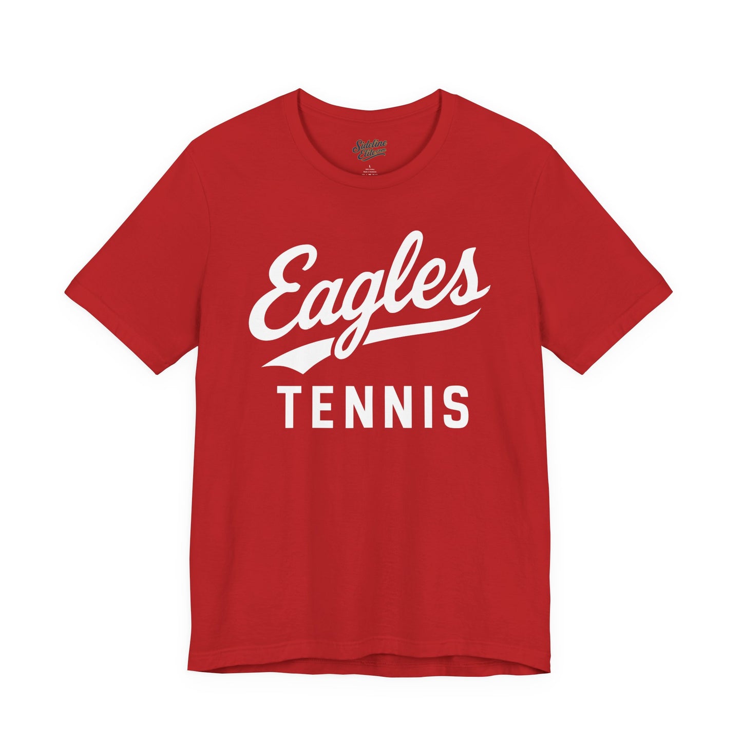 Eagles Tennis Spirit Wear T-Shirt | Script Retro-Styled Athletic Font Design