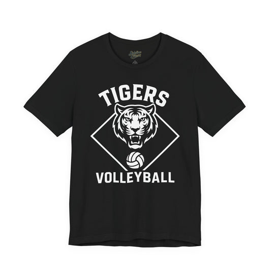 Tigers Volleyball Diamond Tee | Bold Mascot Court Design