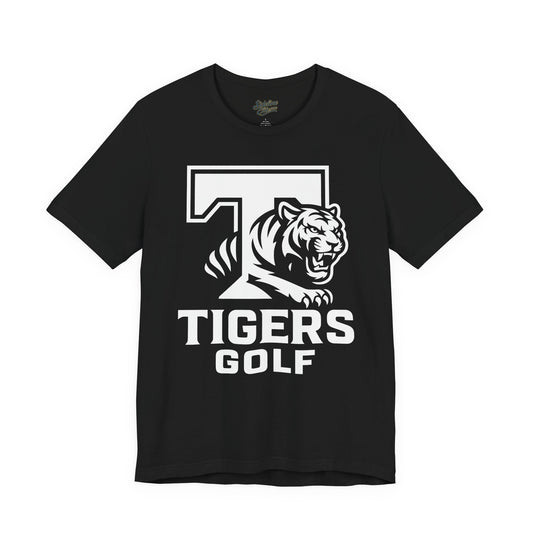 Tigers Golf Pride Tee | Bold "T" with Fierce Mascot Emblem