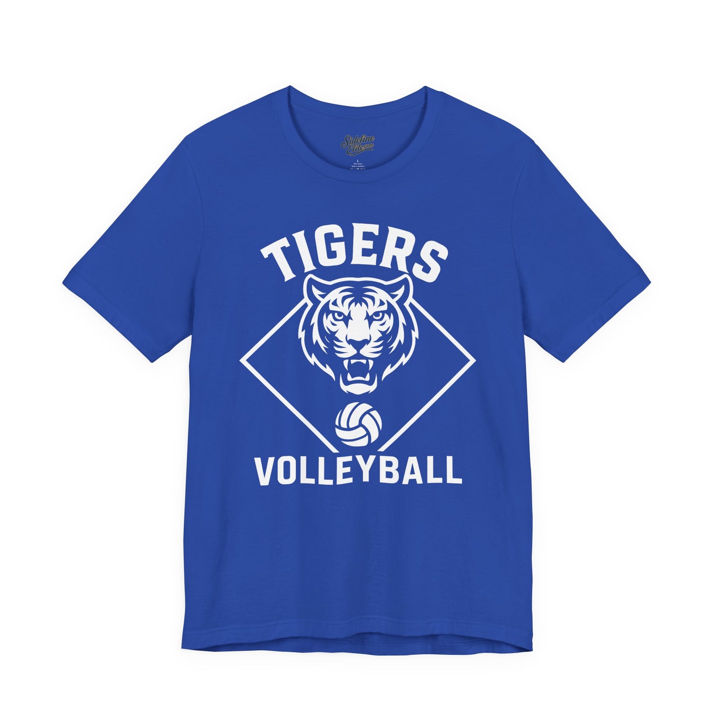 Tigers Volleyball Diamond Tee | Bold Mascot Court Design
