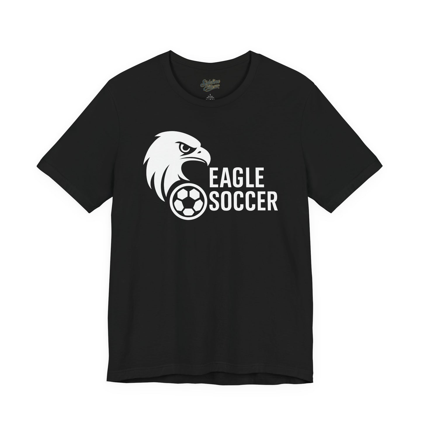 Eagles Soccer Spirit Wear T-Shirt | Clean Modern Mascot Design for High School Fans