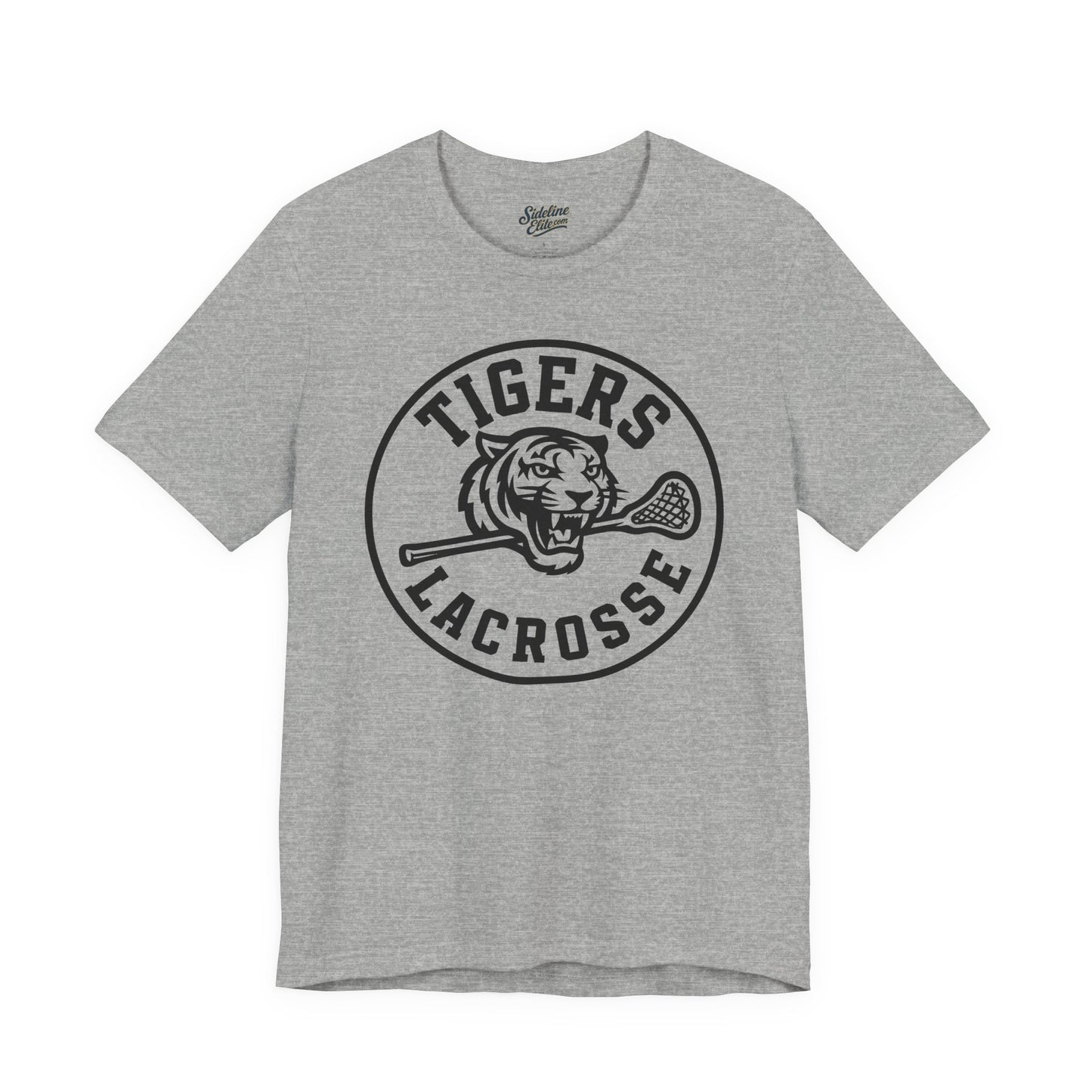 Tigers Lacrosse Team Tee | Classic Mascot Crest Design