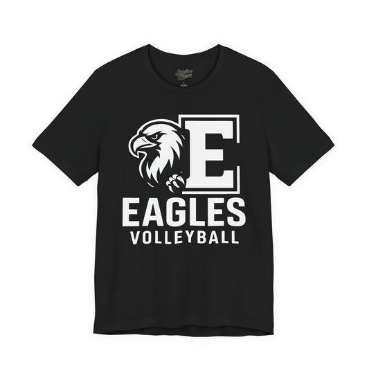 Eagles Volleyball Team Shirt | Varsity Block E Mascot Design